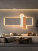 Minimalist LED wall light with remote control, Nordic decorative design