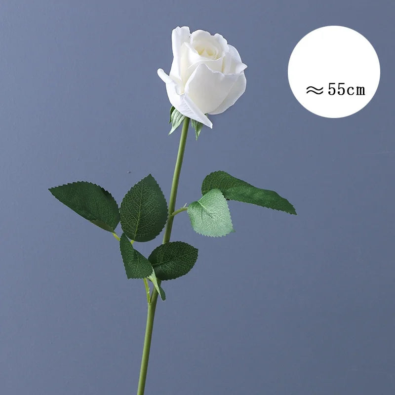 fleur de rose artificielle en latex pour mariage décoration et événements - vue 9 sur 14