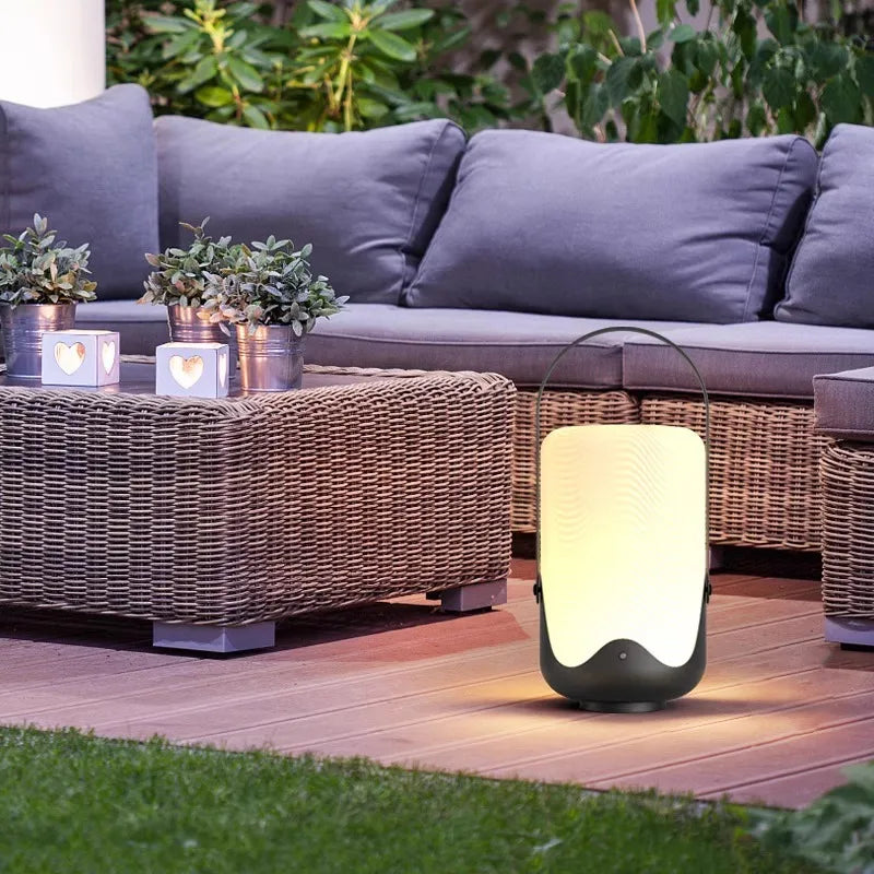 lampe de bureau portable led solaire usb avec télécommande étanche - vue 4 sur 10