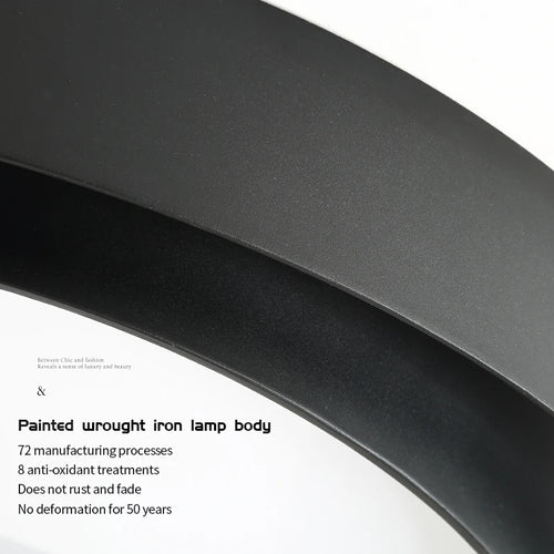 Minimalist circular LED ceiling light for indoor decor - vue 5 sur 7