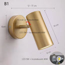 Adjustable Nordic wall lamp modern minimalist rotating LED light
