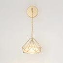 Modern nordic wall light with lampshade for bedroom and living room