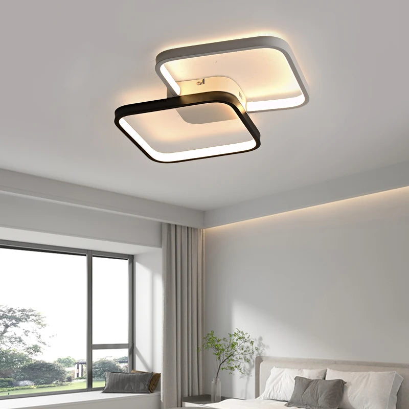 lustre créatif noir et blanc pour décoration intérieure - vue 6 sur 16