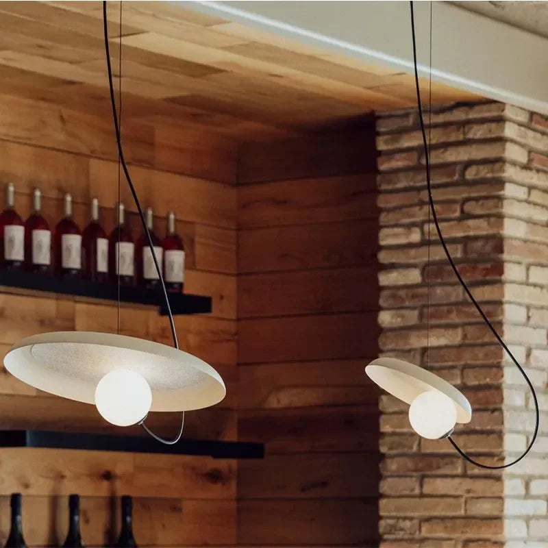 lustre magnétique design italien style wabi-sabi créatif - vue 5 sur 9