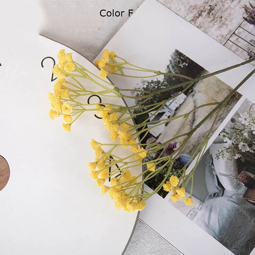 90 têtes de fleurs artificielles pour décorations variées et bricolage - vue 10 sur 12