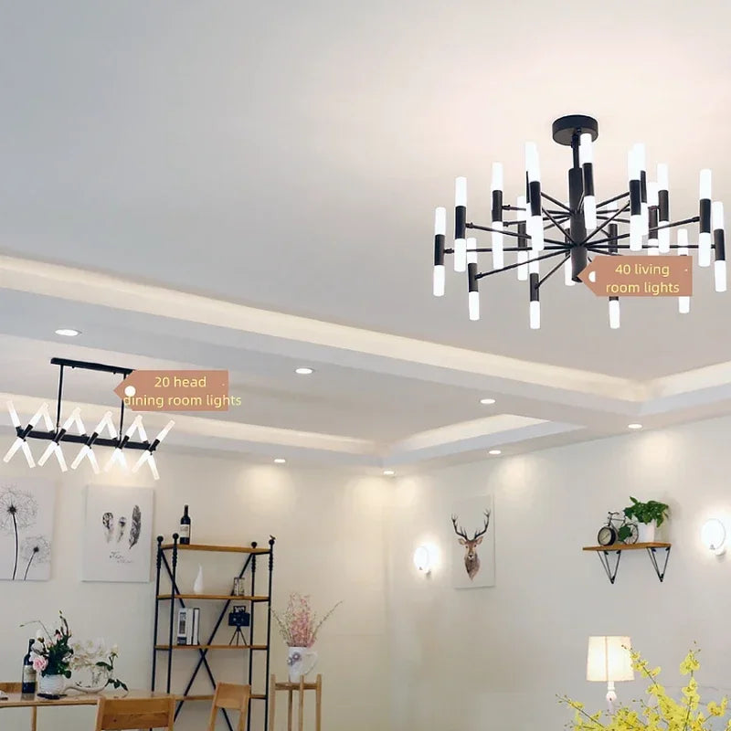 suspension moderne en acrylique pour décoration intérieure élégante - vue 5 sur 18