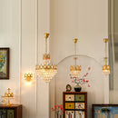 lustre en cristal k9 dimmable pour un éclairage élégant