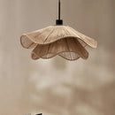 Cotton rope and straw hat nordic vintage pendant light