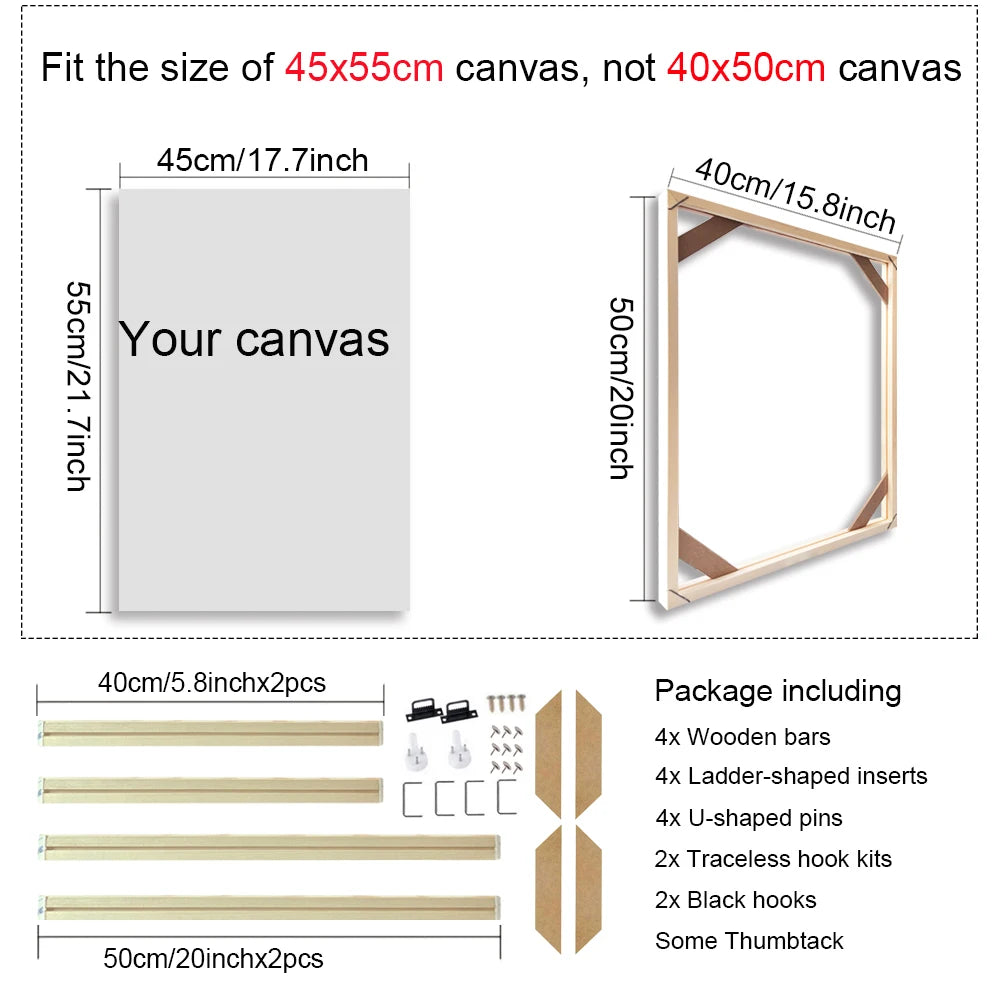 cadre mural en bois pour toiles et peintures décoratives - vue 18 sur 30