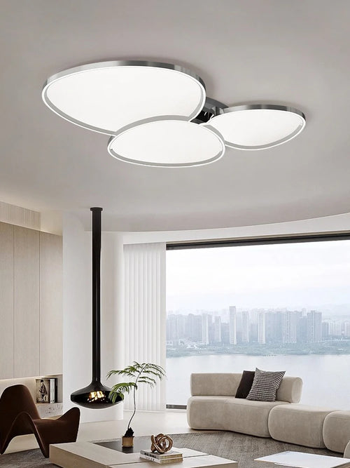 lustre led moderne minimaliste galvanisé protection yeux - vue 6 sur 12
