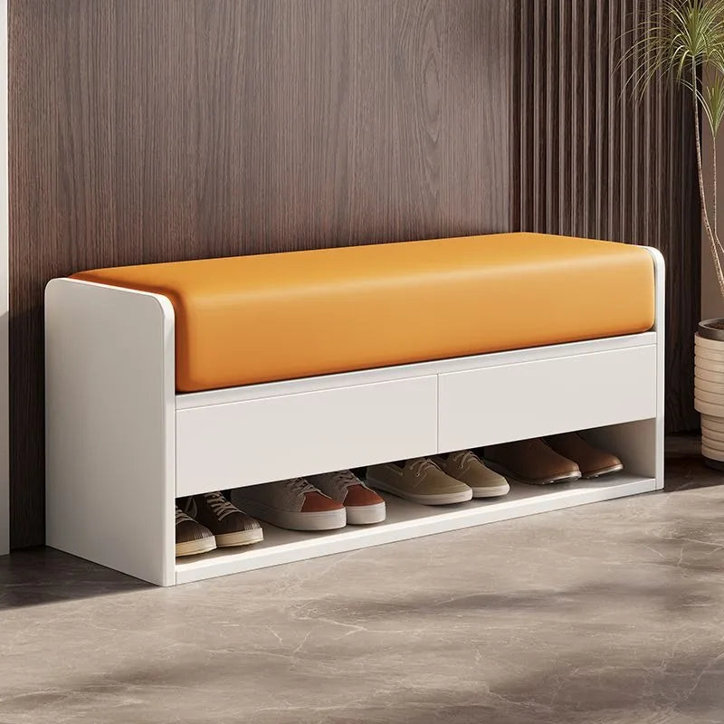 tabouret à langer nordique en bois avec rangement intégré - vue 3 sur 14
