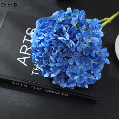 New Silk Simulation Hydrangea Flower European Style Home Decoration,Wedding Floor Arrangement Large Hydrangea Flower - vue 13 sur 13
