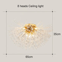 lustre à led moderne style nordique pour décoration intérieure