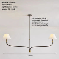 Elegant branch-shaped pendant light for minimalist decoration