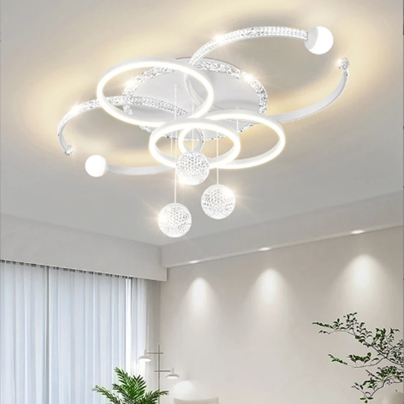 lustre moderne intelligent led décoratif - vue 5 sur 10