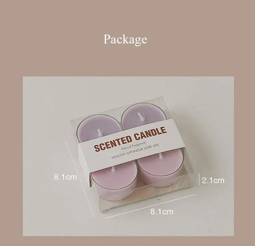 lot de 4 bougies parfumées en cire de soja pour décorations et événements