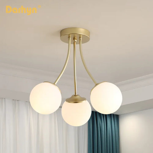 Lustre or luxe salon décor intérieur plafonniers - vue 2 sur 7