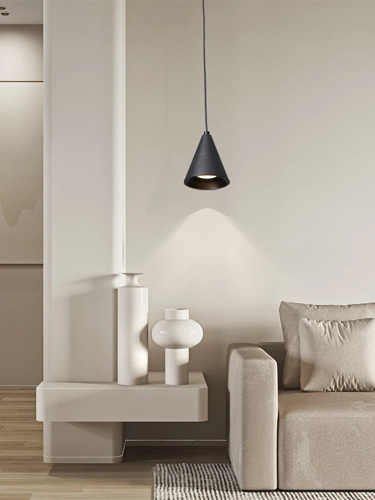 Nordic minimalist pendant light for bedroom - vue 3 sur 10