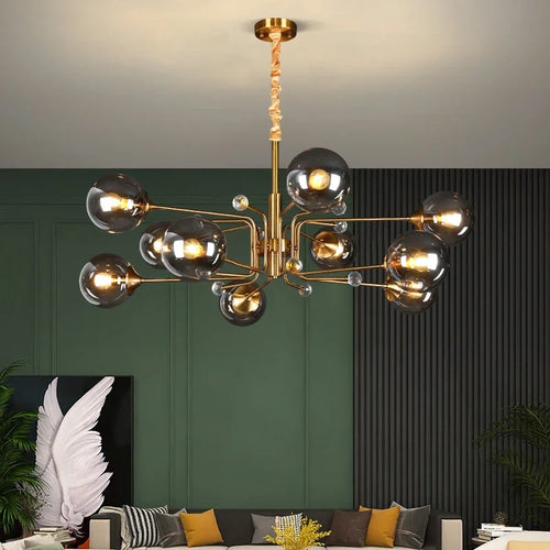 Minimalist modern magic bean chandelier for decorative interiors - vue 5 sur 10