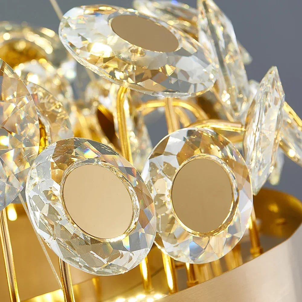 lustre en cristal design italien pour décoration intérieure élégante - vue 7 sur 8