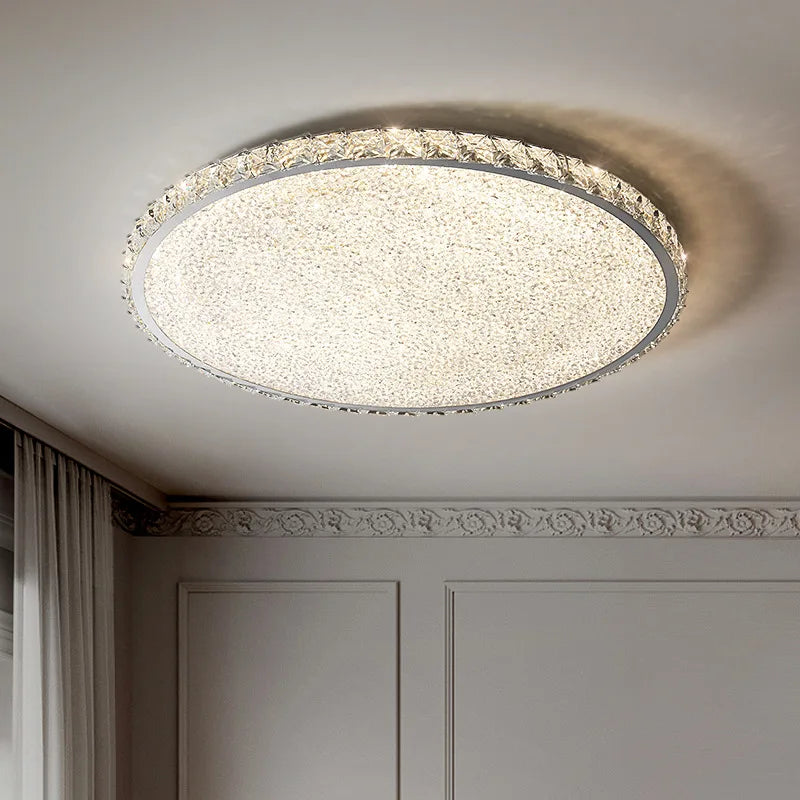 plafonnier en cristal design moderne luminaire décoratif - vue 4 sur 14