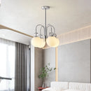 Modern minimalist multi-head pendant light with decorative bubbles