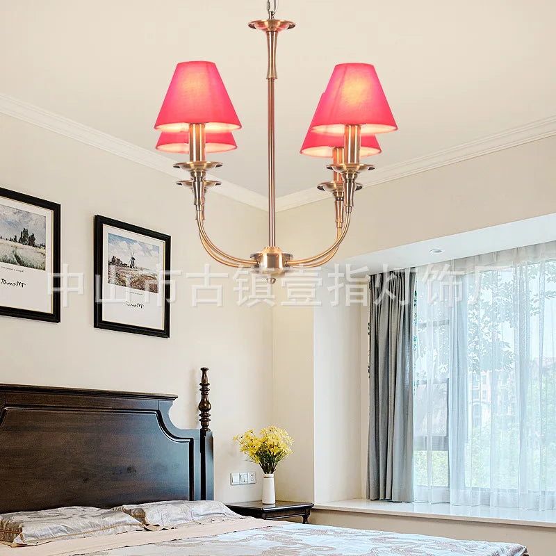 Lampe fer forgé noir rétro européen art suspension - vue 12 sur 15
