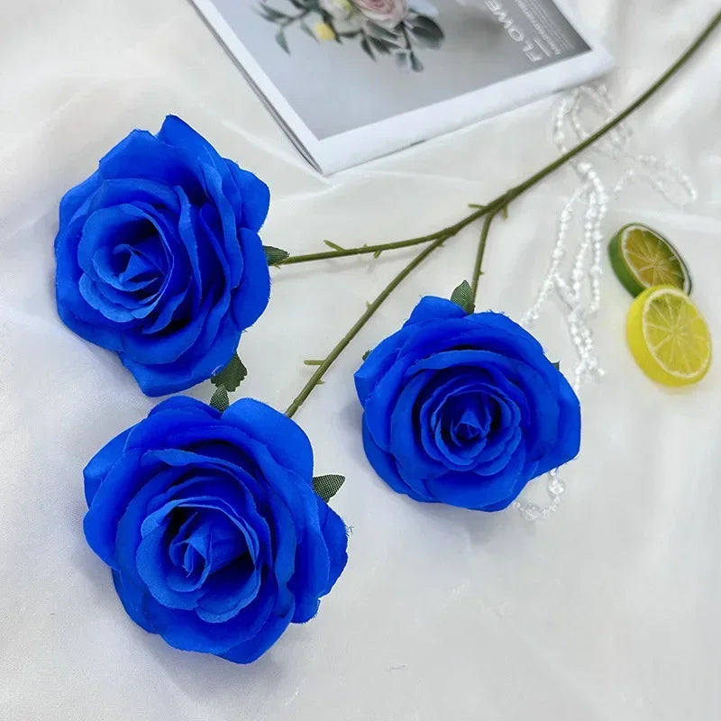 branches de roses artificielles en soie pour décoration élégante - vue 31 sur 40