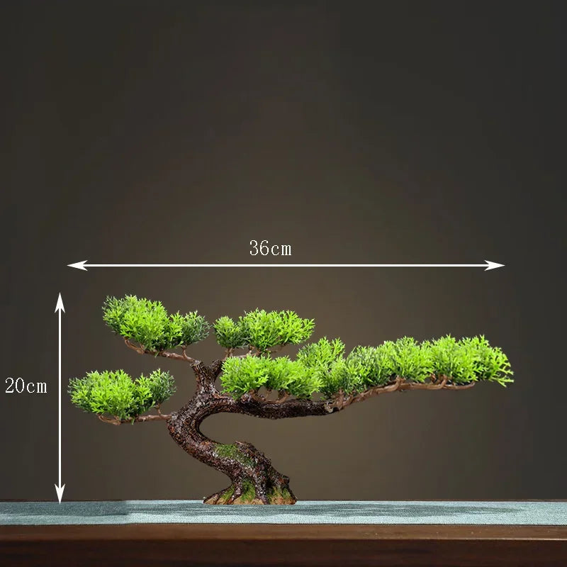 décoration intérieure faux arbre bonsaï style chinois pour intérieur et extérieur - vue 12 sur 22