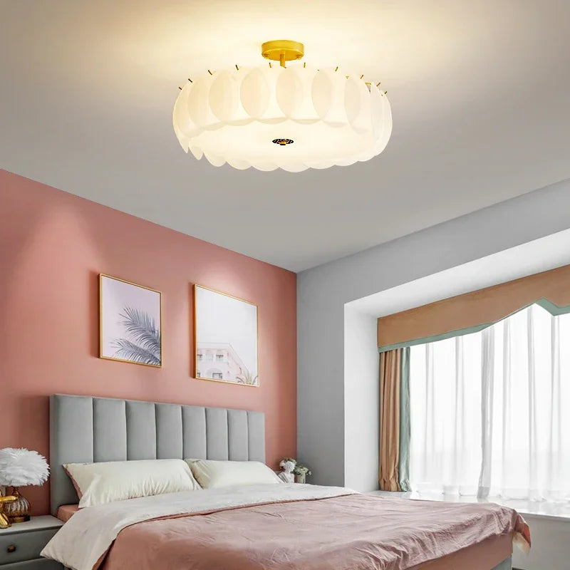 lustre de luxe en verre rond 2022 pour éclairage décoratif - vue 3 sur 9