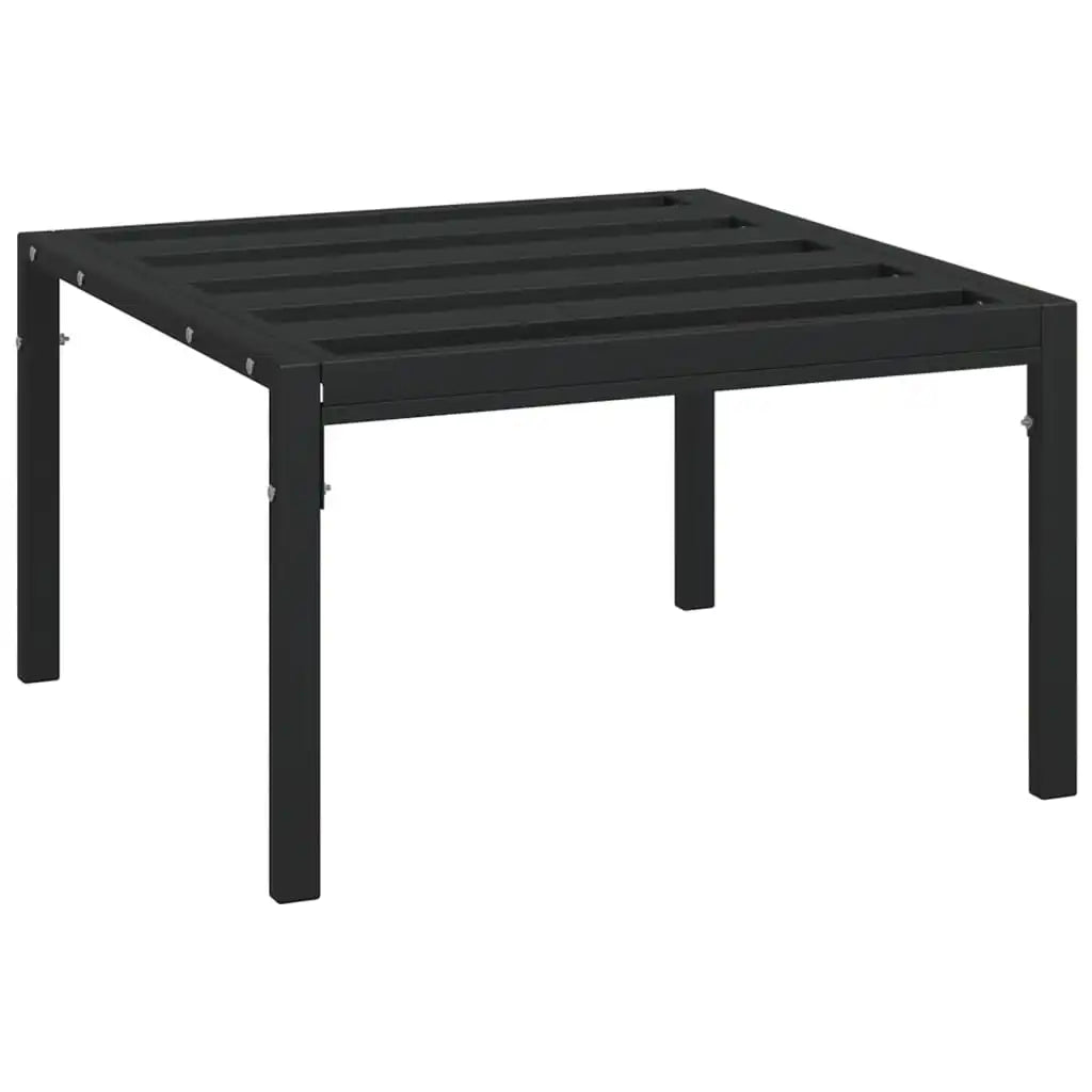 Black Garden Coffee Table 60x60x35 cm Steel, Good Quality Outdoor Products for patio, pool, terrace, garden, modern sofa - vue 2 sur 5