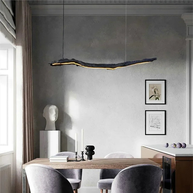 lustre nordique design wabi-sabi pour restaurant et bureau - vue 6 sur 8
