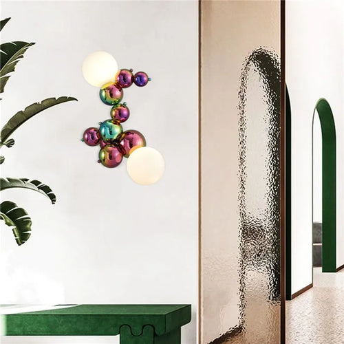 applique murale postmoderne en verre design italien lumineux et créatif - vue 5 sur 8
