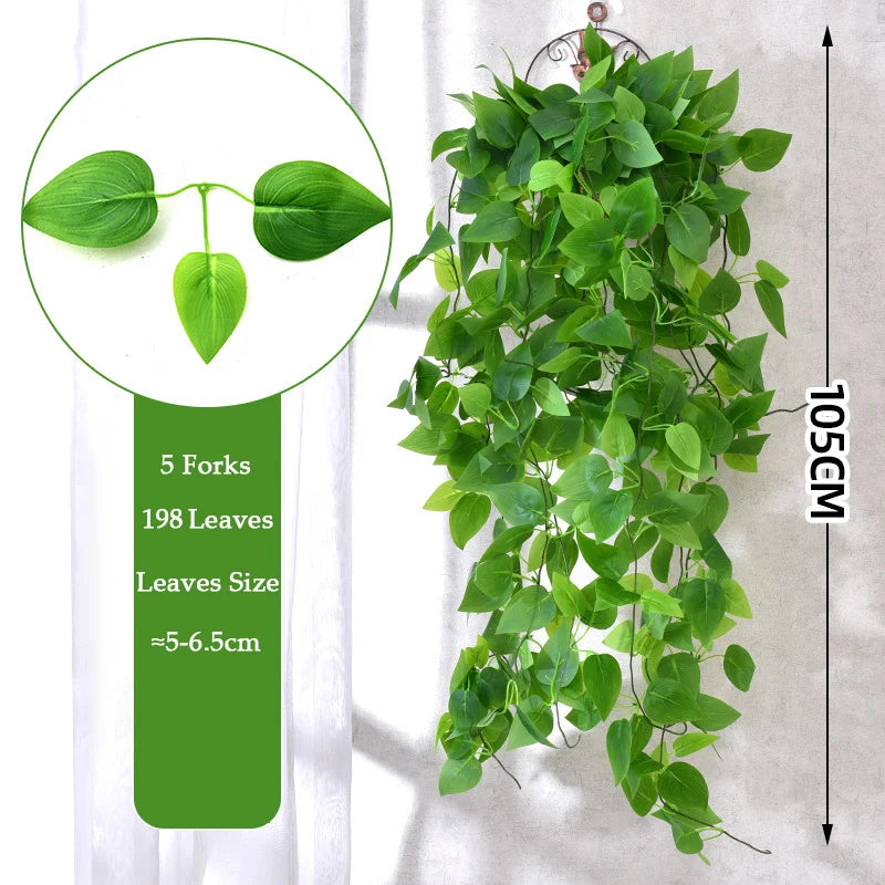 plantes artificielles à suspendre pour décoration intérieure et extérieure - vue 12 sur 14