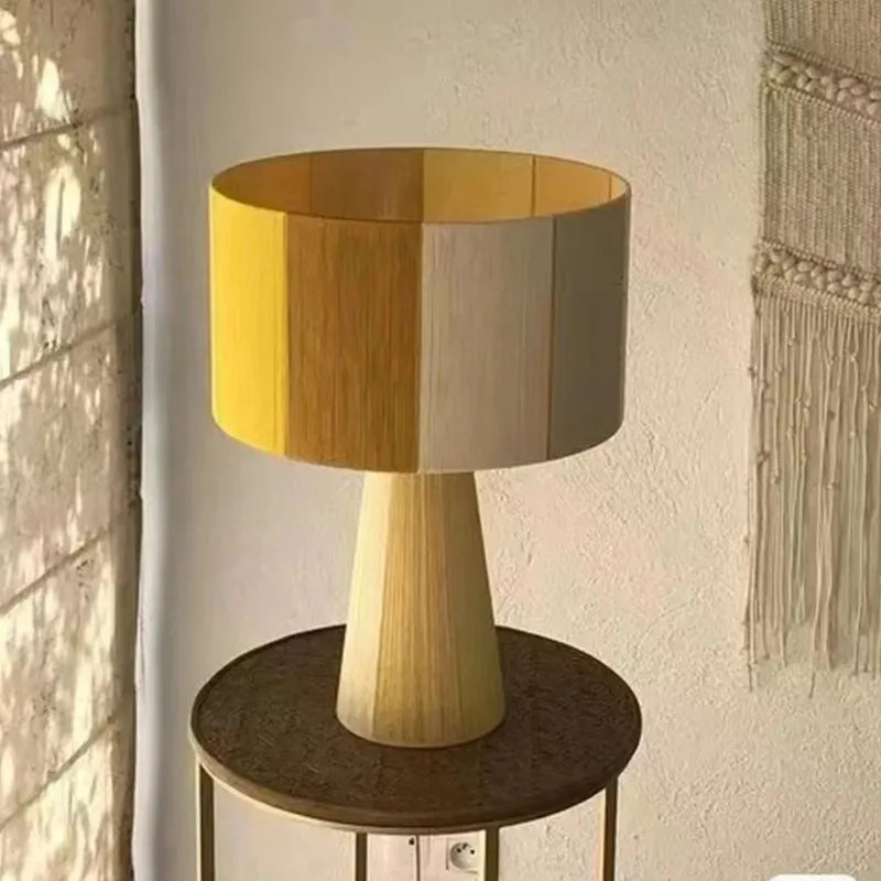 Bohemian handmade cotton rope table lamp - vue 8 sur 11