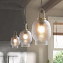 Minimalist glass chandelier with luxurious design for modern décor