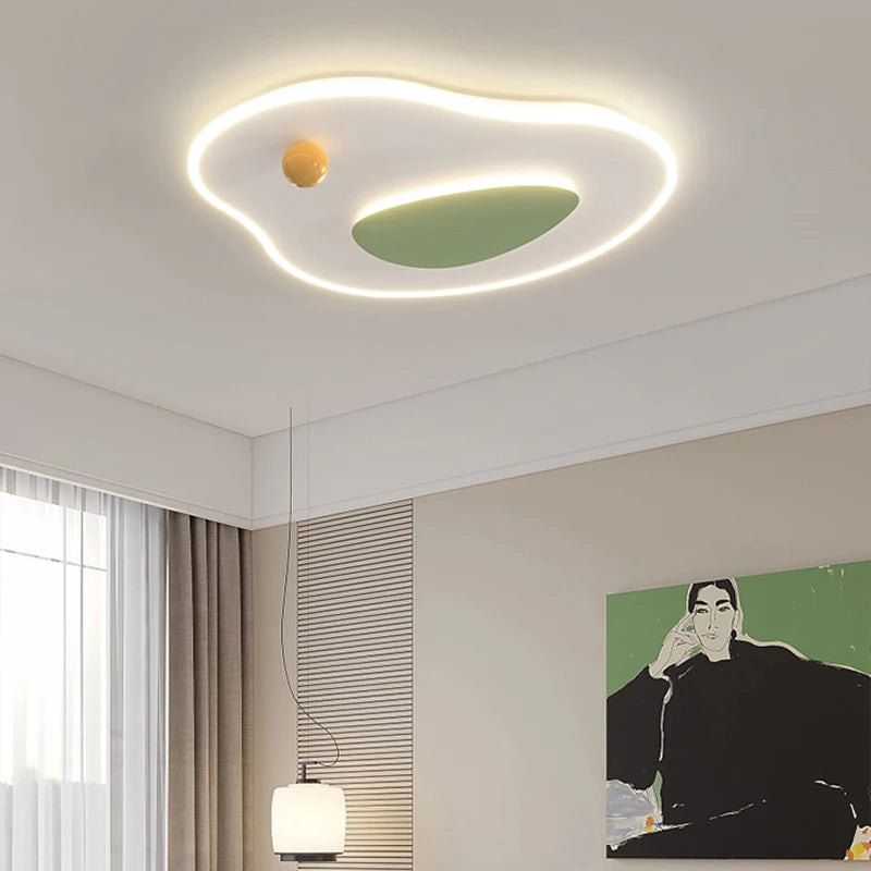 plafonnier led moderne rond carré pour intérieur - vue 7 sur 9