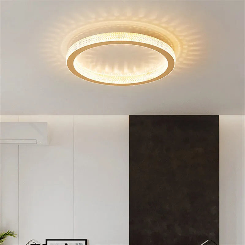 Nordic crystal luxury ceiling light minimalist indoor lighting - vue 5 sur 8