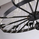 Nordic LED crystal chandelier for home decoration, bedroom and restaurant lighting, romantic and warm luxury crystal chandelier