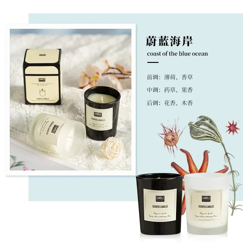 bougie aromathérapie parfumée plantes européennes pour air pur et décoratif - vue 13 sur 19