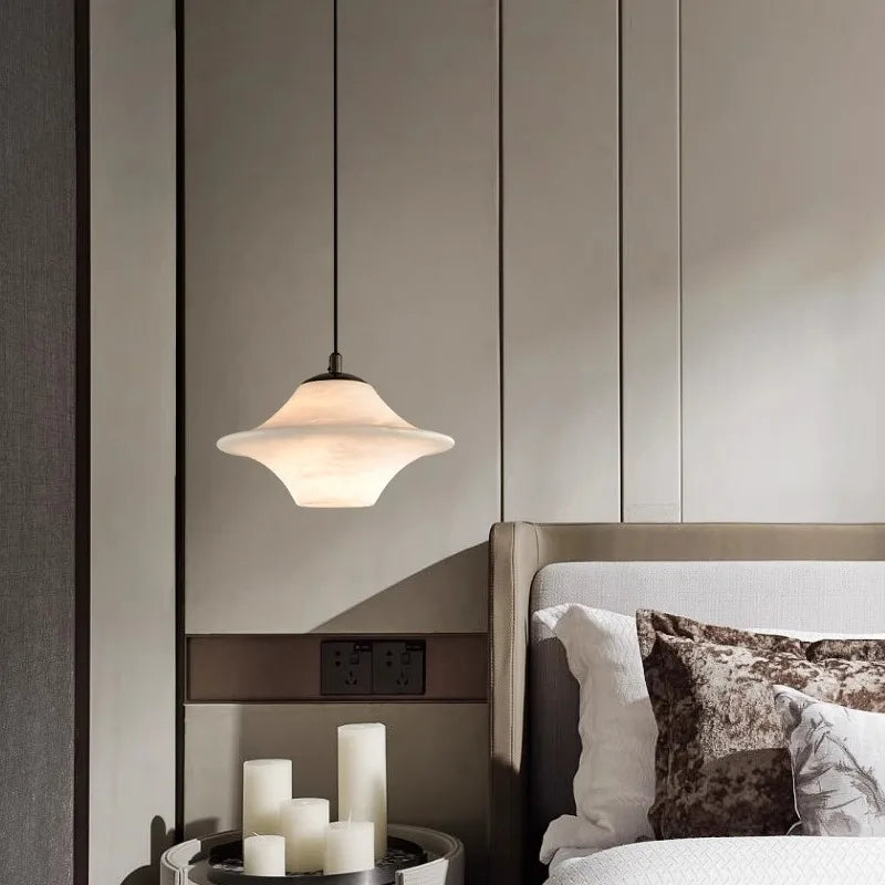 lampe pendante créative moderne en marbre pour décoration maison - vue 4 sur 14