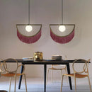 lampe à poser cœur avec pompon rose style nordique créatif