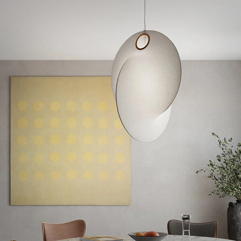 Créativité nordique soie Wabi Sabi Led lustre salle à manger barre lampe chambre Duplex Villa Loft décor à la maison escaliers suspension lumières - vue 4 sur 11