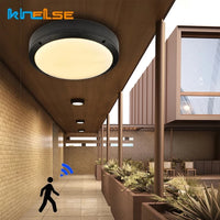 18W Radar capteur de mouvement étanche plafonnier extérieur salle de bains cuisine lumières lampe LED encastré balcon porche luminaires