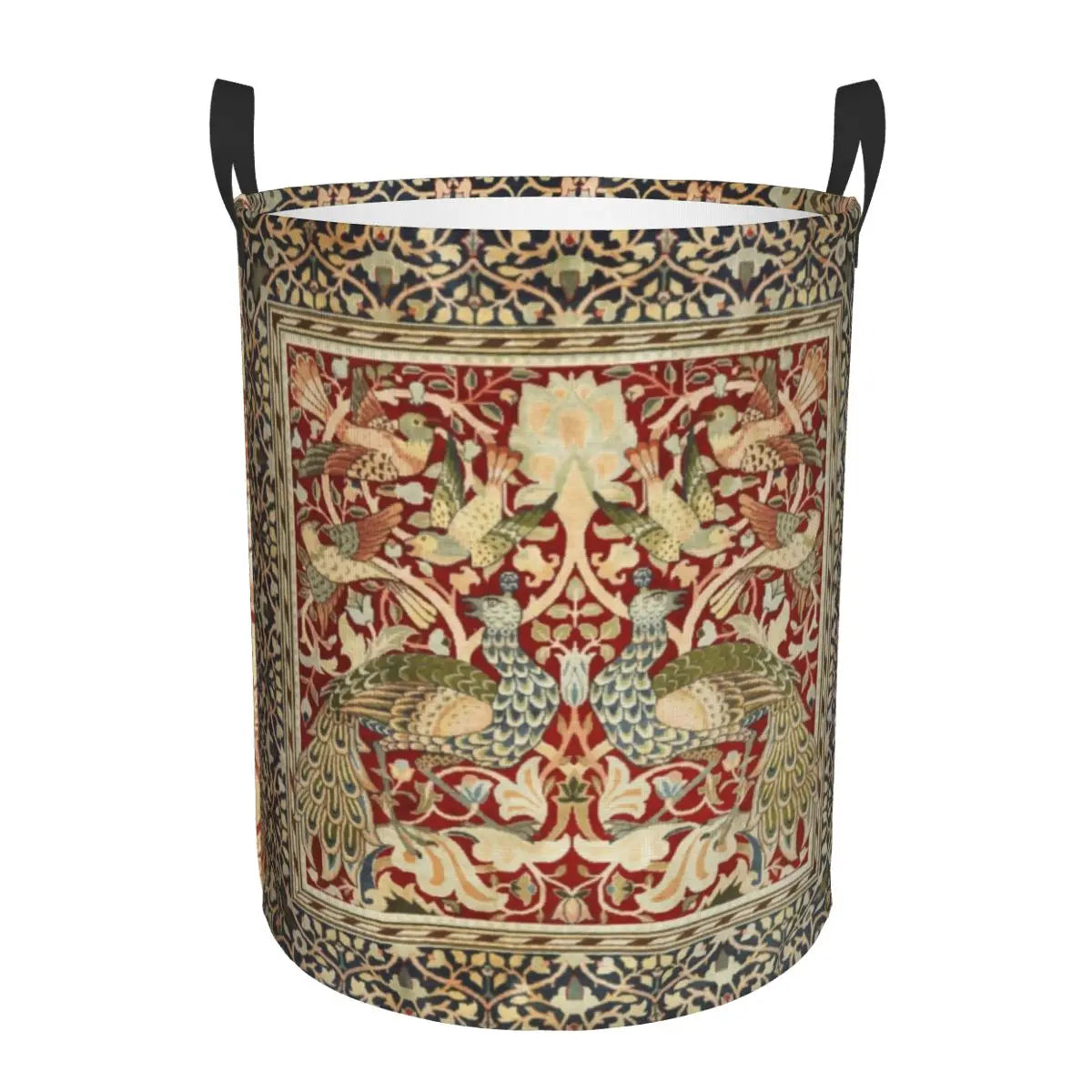 panier à linge pliable floral pour rangement jouets bébé - vue 24 sur 30