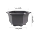 pots de fleurs rectangulaires imitation argile pour jardin extérieur