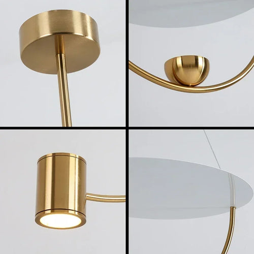 Minimalist Nordic acrylic chandelier for modern decoration - vue 7 sur 14