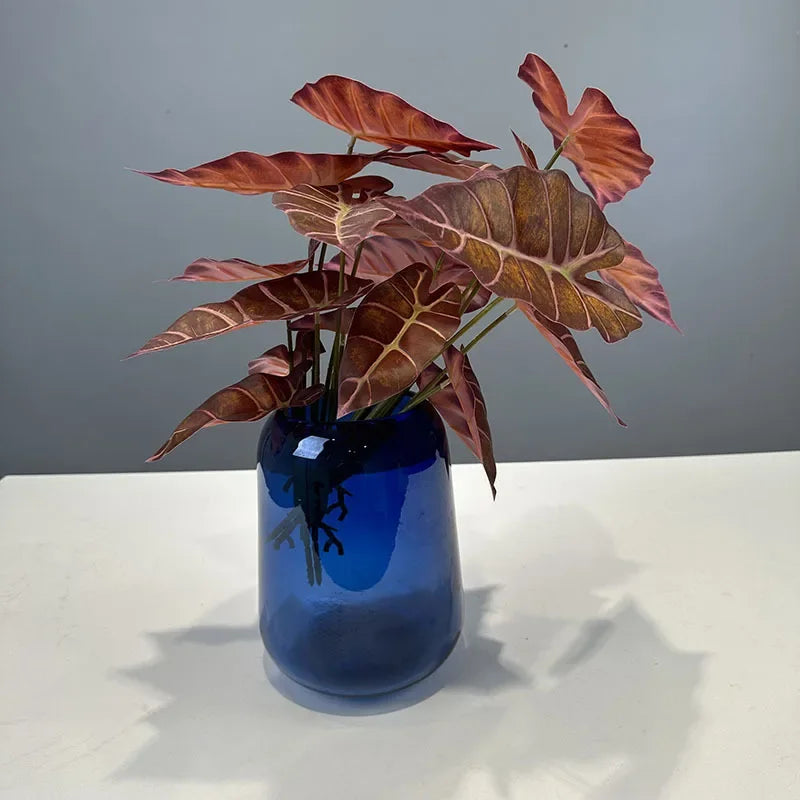lot de 2 feuilles artificielles pour décoration de fête automne - vue 7 sur 10