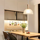 Modern nordic minimalist wabi-sabi log glass chandelier