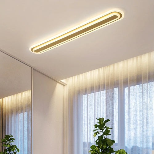 Modern minimalist nordic LED chandelier for hallway or balcony - vue 4 sur 11